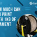 How Much Can You Print With 1kg Of Filament
