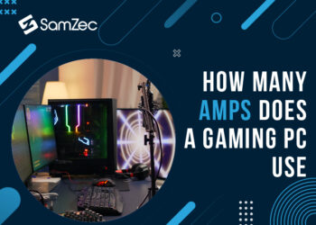 how many amps does a gaming pc use