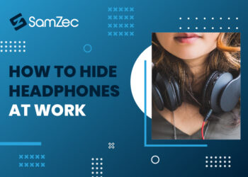 How to hide headphones at work