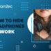 How to hide headphones at work