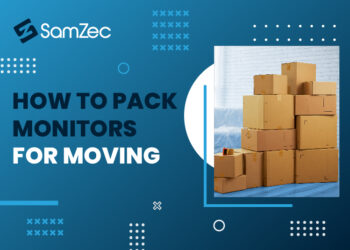 How to pack monitors for moving