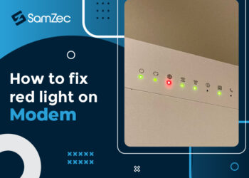 How to fix red light on modem