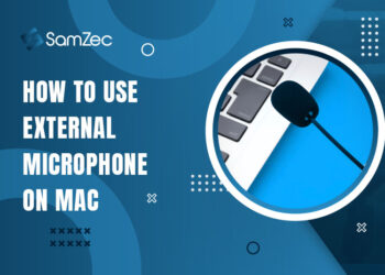 How to use external microphone on mac