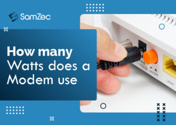 How many watts does a modem use