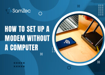 How to set up a modem without a computer